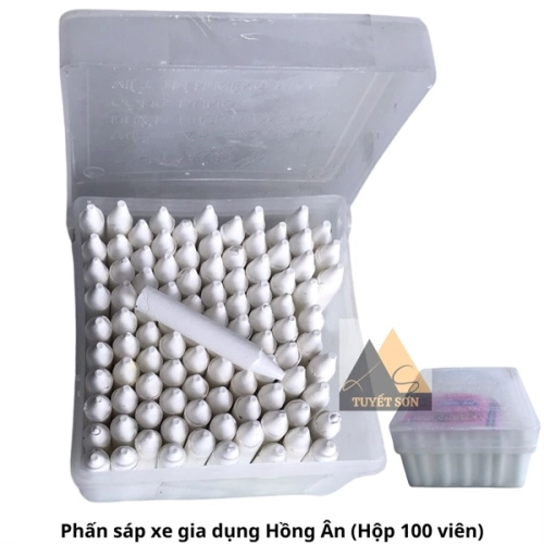 Phấn sáp xe gia dụng Hồng Ân 4cm - không trôi viết được trên kiếng, mica, da, simili, nilon, carton, nhựa, gạch men, ....