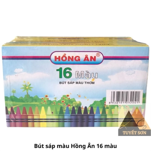 Bút sáp màu Hồng Ân 16 màu