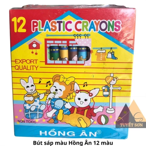 Bút sáp màu Hồng Ân 12 màu
