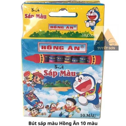 Bút sáp màu Hồng Ân 10 màu