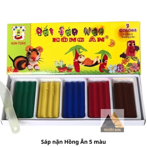 Sáp nặn Hồng Ân 5 màu
