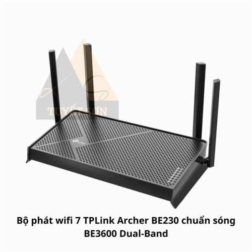 Bộ phát wifi 7 TPLink Archer BE230 chuẩn sóng BE3600 Dual-Band