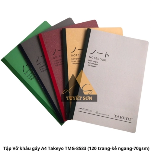Tập Vở khâu gáy A4 Takeyo TMG-8583 (120 trang-kẻ ngang-70gsm)