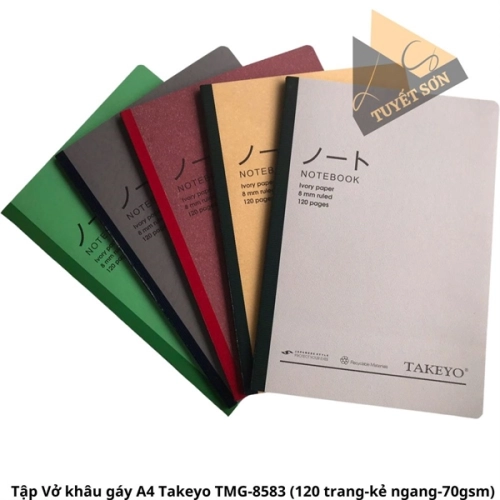 Tập Vở khâu gáy A4 Takeyo TMG-8583 (120 trang-kẻ ngang-70gsm)