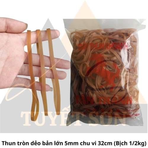Thun tròn dẻo bản lớn 5mm chu vi 32cm