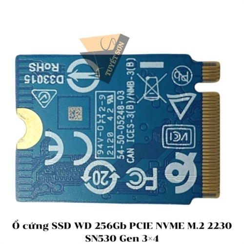 display Ổ cứng SSD WD 256Gb PCIE NVME M.2 2230 SN530 Gen 3×4 2