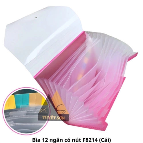 Bìa 12 ngăn có nút F8214