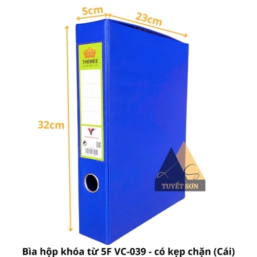 Bìa hộp khóa từ 5F VC-039 - có kẹp chặn