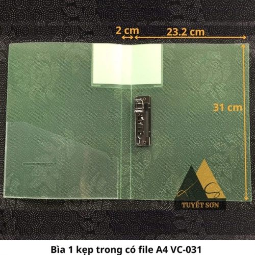 Bìa 1 kẹp trong có file A4 VC-031