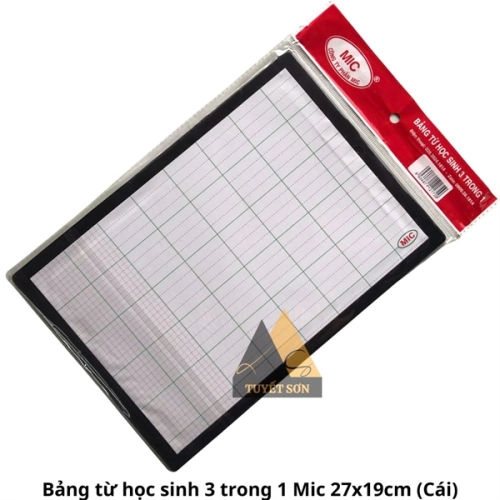 display Bảng từ học sinh 3 trong 1 Mic 27x19cm 2