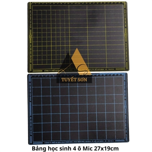 Bảng học sinh 4 ô Mic 27x19cm