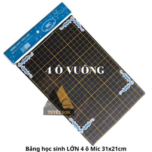 Bảng học sinh LỚN 4 ô Mic 31x21cm