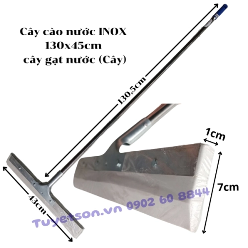 display Cây cào nước INOX 130x45cm - cây gạt nước 1