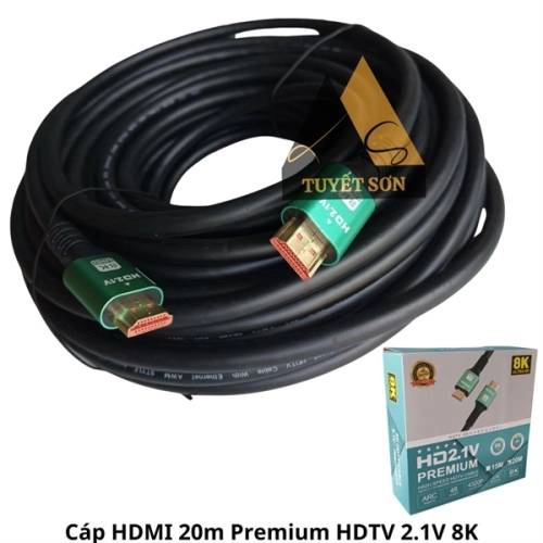 Cáp HDMI 20m Premium HDTV 2.1V 8K
