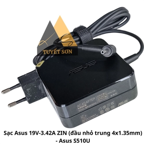 Sạc Asus 19V-3.42A đầu nhỏ trung 4x1.35mm ZIN 65W