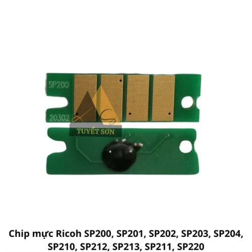 Chip mực Ricoh SP200, SP201, SP202, SP203, SP204, SP210, SP212, SP213, SP211, SP220