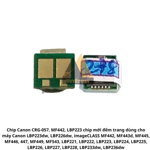 Chip Canon CRG-057 Satera LBP221 223 MF442 chip mới đếm trang