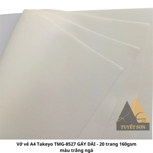 display Vở vẻ A4 Takeyo TMG-8527 GÁY DÀI - 20 trang 160gsm màu trắng ngà 3