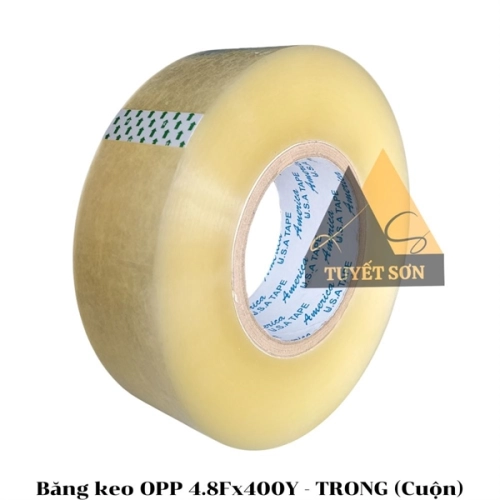 Băng keo OPP 4.8F - 400Y - TRONG