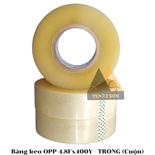 Băng keo OPP 4.8Fx400Y - TRONG