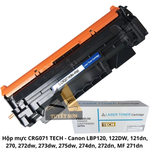 Hộp mực CRG071 TECH không chip - Canon LBP120, 122DW, 121dn, 270, 272dw, 273dw, 275dw, 274dn, 272dn, MF 271dn
