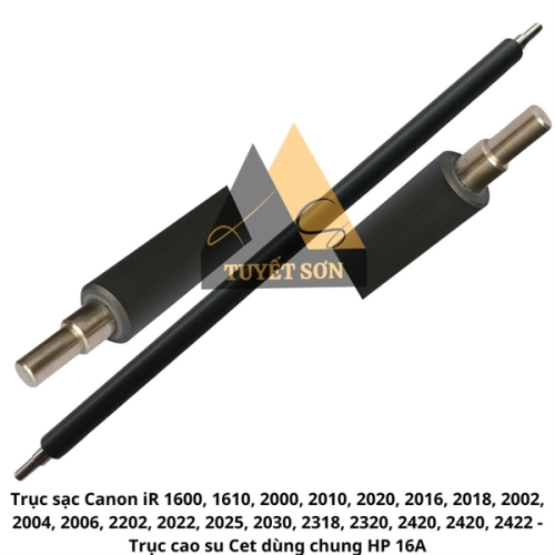 Trục sạc Canon iR1600, 2016, 2000, 2202 - Trục cao su Cet dùng chung HP 16A