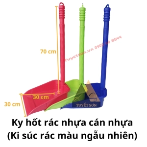 Ky hốt rác nhựa - Ki súc rác màu ngẫu nhiên