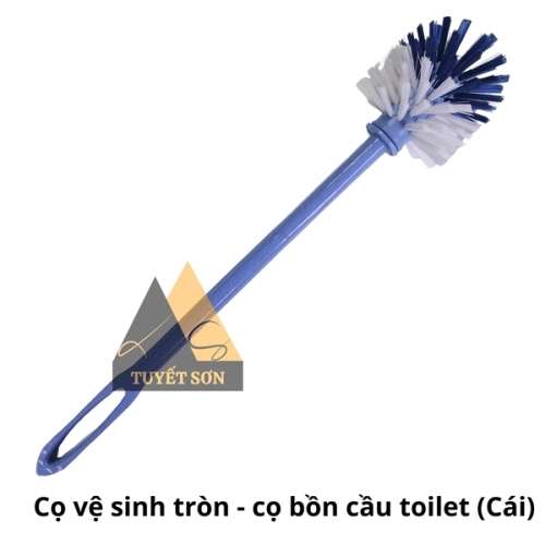 Cọ vệ sinh chà bồn cầu - bàn chải chà toilet cán nhựa tròn