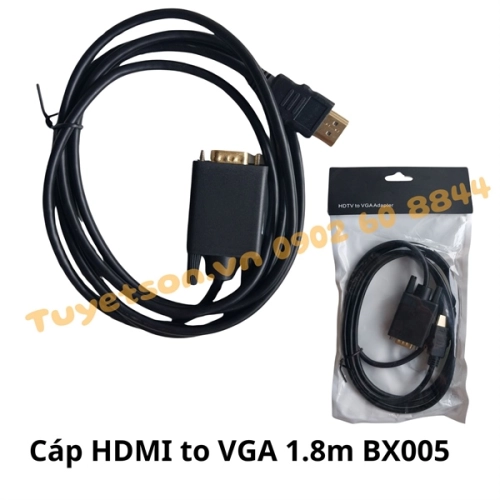 Cáp HDMI to VGA 1.8m BX005