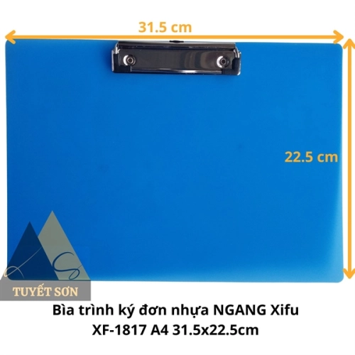 Bìa trình ký đơn nhựa NGANG Xifu XF-1817 A4 31.5x22.5cm - bìa trình kí