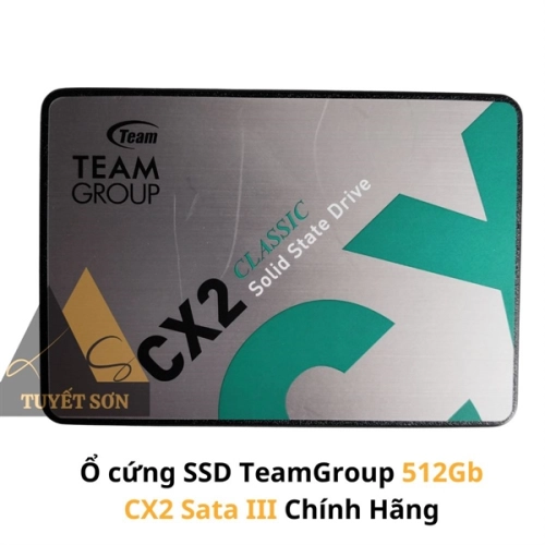 Ổ cứng SSD TeamGroup 512Gb CX2 Sata III Chính Hãng