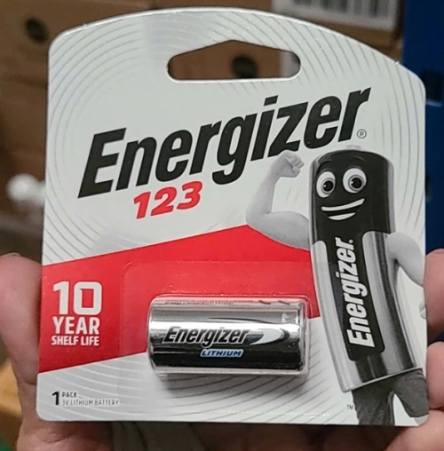 Pin CR123A Energizer 1.5V - Pin Energizer 123