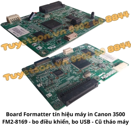 Board Formatter tín hiệu máy in Canon 3500 FM2-8169 - bo điều khiển, bo USB