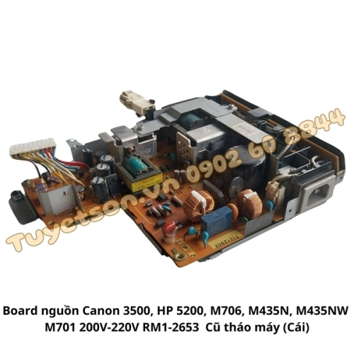 Board nguồn Canon 3500, HP 5200, M706, M435N, M435NW, M701 200V-220V RM1-2653