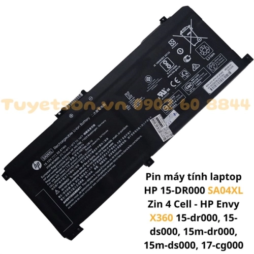 Pin máy tính laptop HP 15-DR000 SA04XL Zin 4 Cell