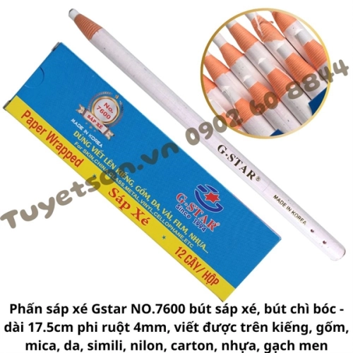 Bút sáp màu vỏ xé Gstar NO.7600 - phấn sáp xé