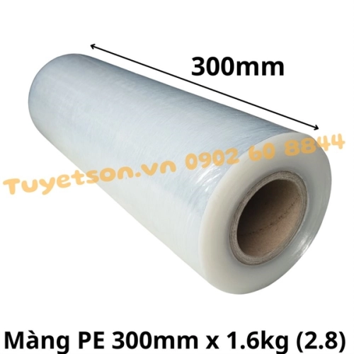 Màng PE 300mm 1.68kg - Màng quấn hàng 30cm 2.8