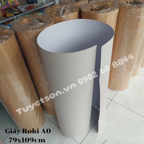 Giấy Roki A0 350Gsm 79x109cm - giấy ruki, giấy vẽ rập, giấy vẽ báo tường, giấy Duplex