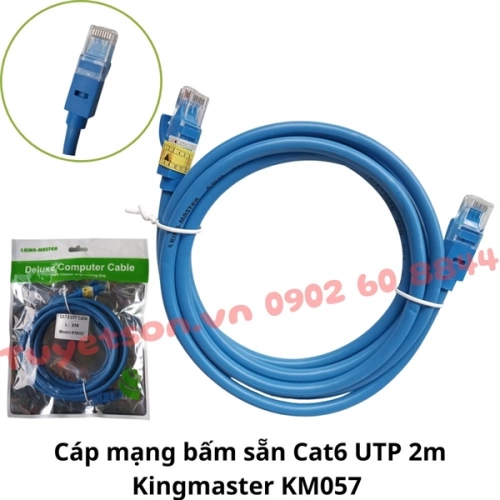 Cáp mạng bấm sẵn Cat6 UTP 2m Kingmaster KM057