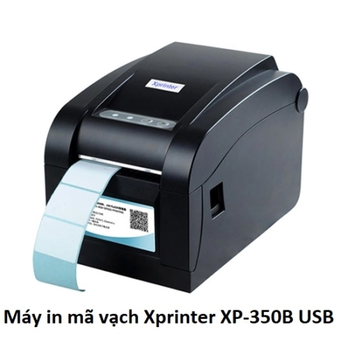 Máy in mã vạch Xprinter XP-350B USB, máy in tem nhãn bardcode