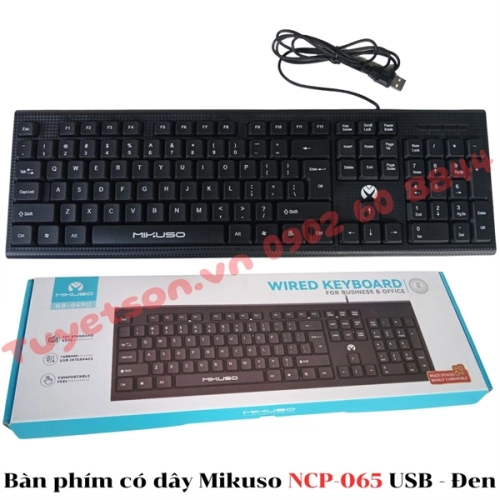 Bàn phím có dây Mikuso NCP-065 USB