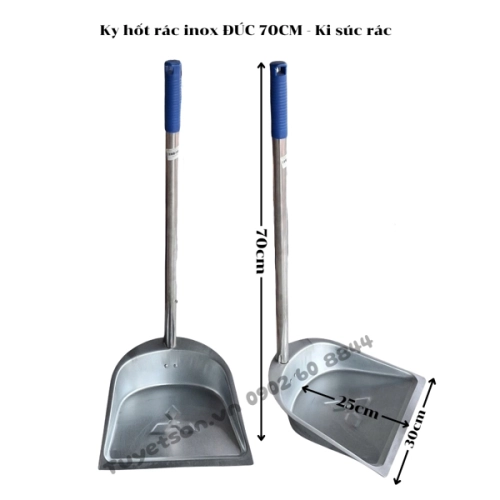 display Ky hốt rác inox ĐÚC 70CM - Ki súc rác 1