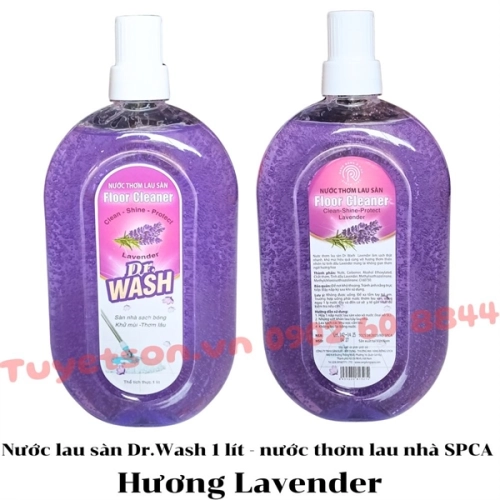 Nước lau sàn Dr.Wash 1 lít - nước thơm lau nhà SPCA