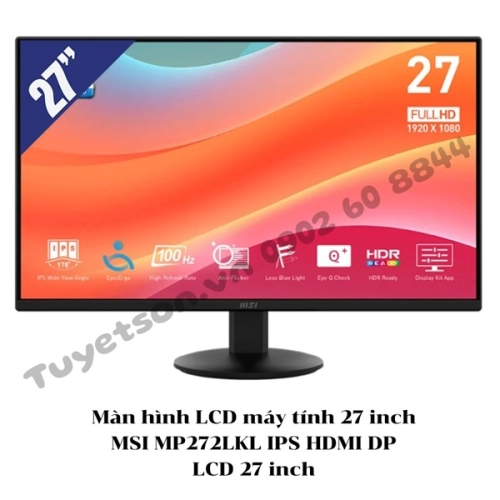 Màn hình LCD máy tính 27 inch MSI MP272LKL IPS HDMI DP - LCD 27 inch