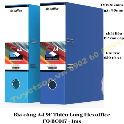 Bìa còng A4 9F Thiên Long Flexoffice FO-BC017 1ms
