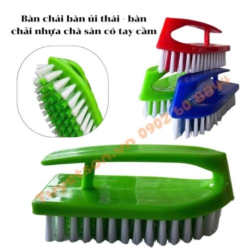 display Bàn chải bàn ủi thái - bàn chải nhựa chà sàn có tay cầm 1