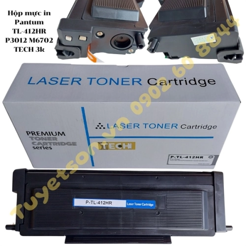 Hộp mực in Pantum TL-412HR P3012 M6702 TECH 3k - Toner cartridge Pantum