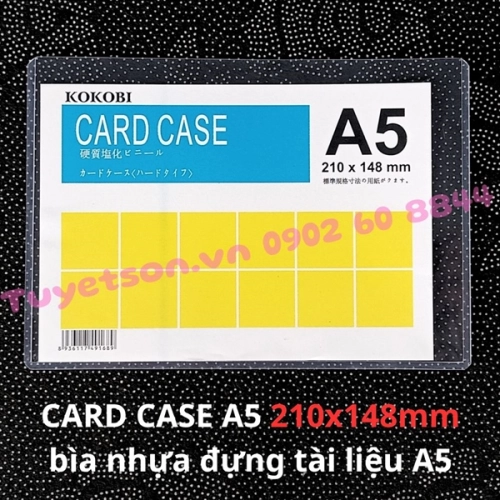 CARD CASE A5 210x148mm- bìa nhựa đựng tài liệu A5