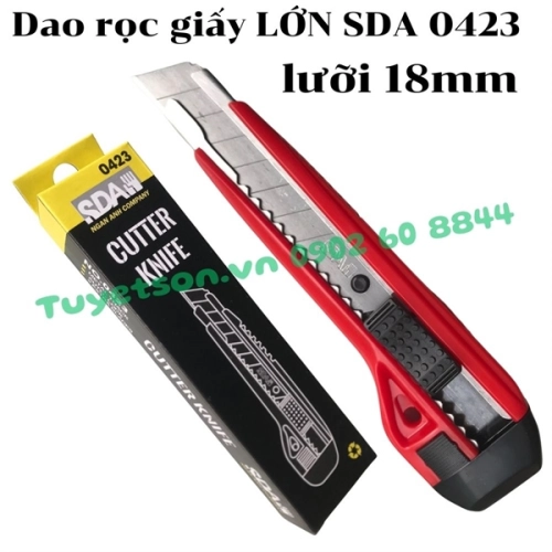 Dao rọc giấy LỚN SDA 0423 - dùng lưỡi 18mm