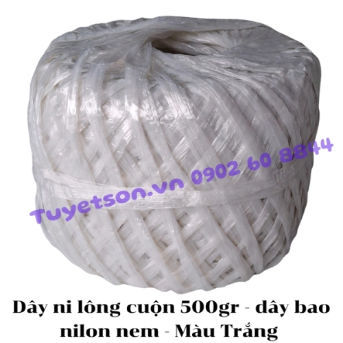 display Dây ni lông cuộn 500gr - dây bao nilon nem 2